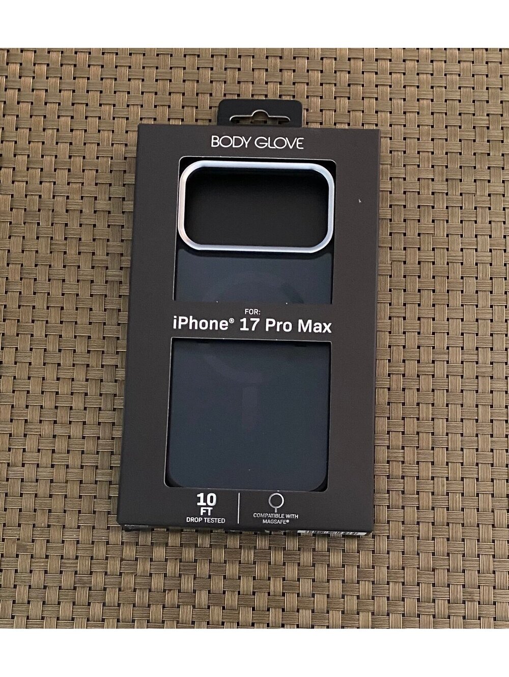 Body Glove Case for iPhone 17 Pro Max Metallic Black